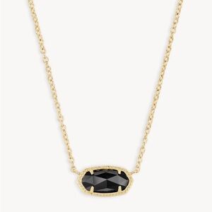 Kendra Scott Elisa Pendant in Black Opaque Glass